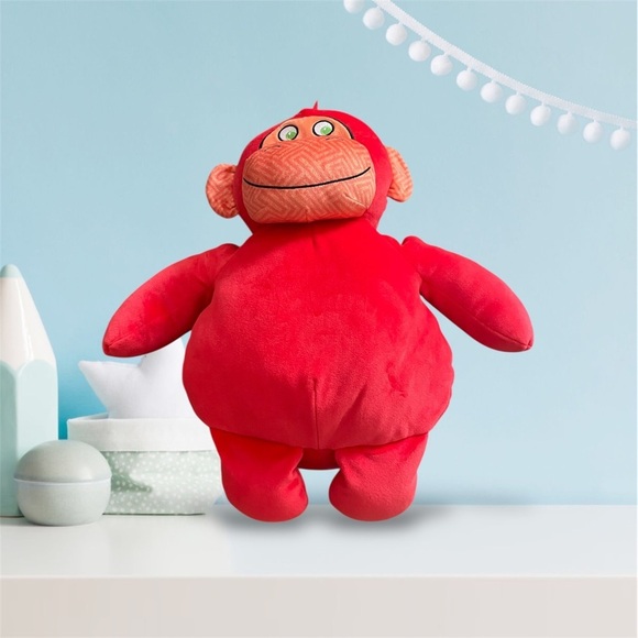 Red Stuffed Monkey Toy 16 Inch - Picture 1 of 2